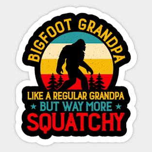 Bigfoot Grandpa Sticker